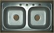 33" x 19" Stainless Steel Sink