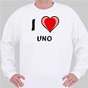 I Love uno Sweatshirt