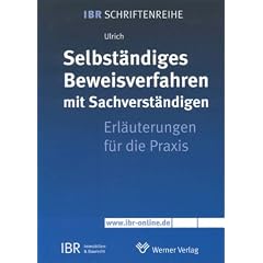 Selbstst�ndiges Beweisverfahren mit Sachverst�ndigen. Erl�uterungen f�r die Praxis