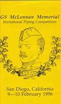 GS McLennan Memorial Invitatioal Piping Competition San Diego 1996