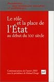 Le Rôle et place de l Etat au début du XXIe siècle