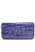 Purple Crocodile Design Zip Purse