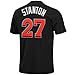 MLB Majestic Giancarlo Stanton Miami Marlins #27 Player T-Shirt - Black
