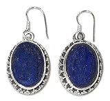 Lapis lazuli earrings, 'Blue Mystique' 1 W 1 L