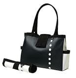 Black and White Atomic Bomber Diaper Tote