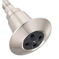 Alsons 6563110BX 1.85 GPM Fluidics Water Saving Shower Head, Satin Nickel