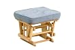 Sleigh Ottoman in Natural/Blue Finish By Storkcraft Baby Furniture