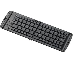 ELECOM iPad/iPhone4/4S/3GS/3G/iPod touch �Ή� Bluetooth�܂肽���݃L�[�{�[�h �p�� �u���b�N TK-FBP028EBK