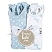 Trend Lab Sky 4 Pack Bib Set, Blue