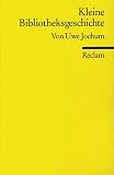 cover of Kleine Bibliotheksgeschichte.
