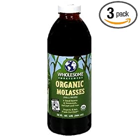 Wholesome Sweeteners Fair Trade Organic Molasses, 32-Ounce Bottles (Pack of 3)