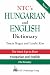 NTC's Hungarian and English Dictionary
