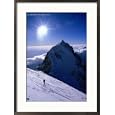 Mountaineer on Peak in Hindu Kush Range, Tirich Mir, Pakistan Framed Photographic Poster Print by Grant Dixon, 21x29