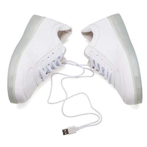 SHIHUA 7 Colors 11 Modes LED Luminous Shoes Unisex Sneakers Men & Women Sneakers Usb Charging Light Shoes Colorful Glowing Leisure Flat Shoes (Us Size 7) SHIHUA 7 Colors 11 Modes LED Luminous Shoes Unisex Sneakers Men & Women Sneakers Usb Charging Light Shoes Colorful Glowing Leisure Flat Shoes (Us Size 7)