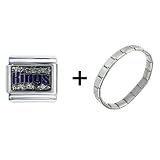 Nba Sacramento Kings Glitter Italian Charm Bracelet