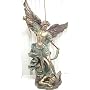 HUGE 4' St. Michael The Archangel Cold Cast Bronzed Statue Saint
