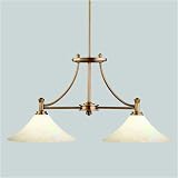 Kichler 2517NBR Wharton Two Light Island Light in Natural Brass