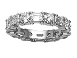 3.90 cts Emerald Cut Diamonds Eternity Band - Platinum LIFETIME WARRANTEE