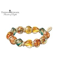 Thomas Kinkade Italian-Inspired Artisan Glass Bead Bracelet: Colors Of Venice by The Bradford Exchange