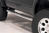 DeeZee Cab Length 3 Side Step Nerf Bars Polished Stainless Steel Jeep Wrangler 2007 to 2008 Unlimited (4DR)
