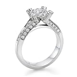 1 1/2 ct, D Color, SI1 Clarity, Certified, Round Cut, Diamond Engagement Ring in Platinum