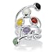 Multi-Colored Jade Sterling Silver Ring