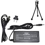 HQRP AC Power Adapter for Canon PowerShot SX110 IS, SX 110, SX110IS, SX100 IS, SX 100, SX100IS Digital Camera- (incl. USA & Euro Plug) + Mini Tripod