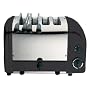Dualit 42166 black combi 2+2 toaster