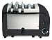 Dualit 42166 black combi 2+2 toaster