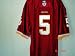 Colt Brennan Auth. Red Redskin Jersey