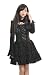 Blooms - Gothic Punk NANA Kera Lolita Alice Black Dress S M L Size 61245B