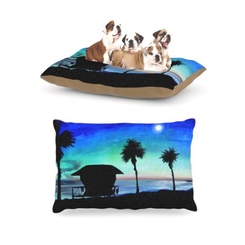 Kess InHouse Theresa Giolzetti Carlsbad State Beach Fleece Dog Bed 30 by 40 Inch Tony B. Millerik