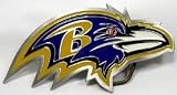 Baltimore Ravens Enamel Pewter Buckle, NFL Football Buckle