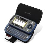 Tuff-Luv Leather case cover for (Samsung Exclaim M550) - Black
