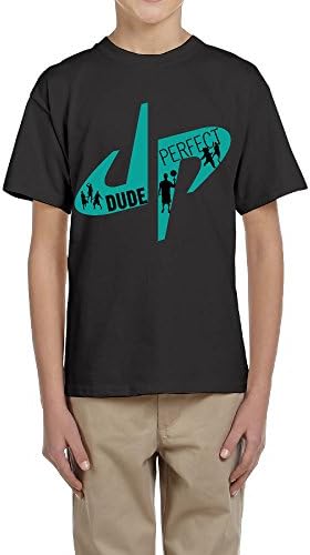 MPOD Kid's YouTube Dude Perfect DP Logo T-shirt Black M