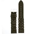 Genuine Leather Braided Black Watch Band 16mm