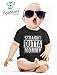 Tstars Straight Outta Mama Bodysuit - Funny Baby Clothes Outfit for Newborn Girl or Boy Gift for New Parents 12M Black