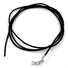 Schmuck Collier, Lederband 1x Verschluss silberfarbend 100cm