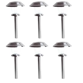 Westinghouse 403206-41SP  6 Piece Inwood II Solar Lights Set, Stainless Steel