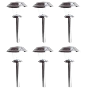 Westinghouse 403206-41SP  6 Piece Inwood II Solar Lights Set, Stainless Steel