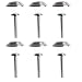 Westinghouse 403206-41SP  6 Piece Inwood II Solar Lights Set, Stainless Steel