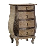 RATTAN 4 DRAWER CHEST