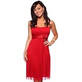 Womens Designer Flowy Pleated Evening Prom Cocktail Formal Dress