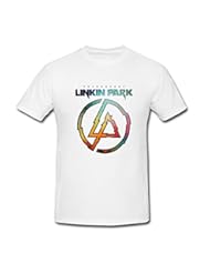 Apparel: AmyArt Mens Linkin Park Color Logo T-Shirt XXXL White