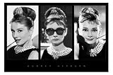Audrey Hepburn Triptych Filmposter Breakfast at Tiffanys Frühstück bei Tiffany 91,5x61 cm