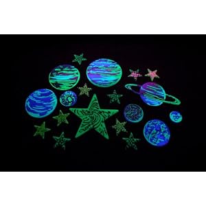 19 Piece Glow in the Dark Galaxy Stars