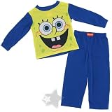 Spongebob Squarepants Blue Toddler Pajamas for Boys