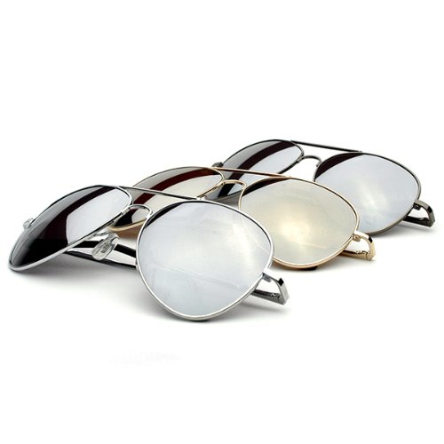 zeroUV® - Premium Mirrored Aviator Top Gun Sunglasses w/ Spring Loaded Temples