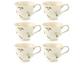 Compare Prices of Gracie China Olivia's Dragonflies 3-Ounce Porcelain Tea Cup, Set of 6