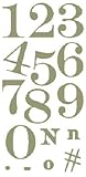 QuicKutz Numbers Die, 4-Inch by 8-Inch, No. 73 QuicKutz Numbers Die, 4-Inch by 8-Inch, No. 73